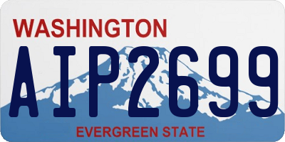 WA license plate AIP2699