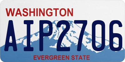 WA license plate AIP2706