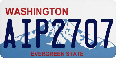 WA license plate AIP2707