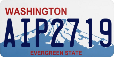 WA license plate AIP2719