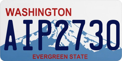 WA license plate AIP2730