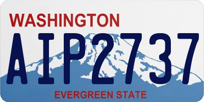 WA license plate AIP2737