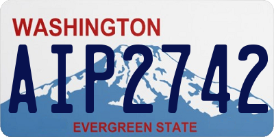 WA license plate AIP2742