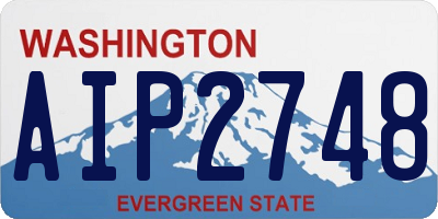 WA license plate AIP2748