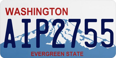 WA license plate AIP2755
