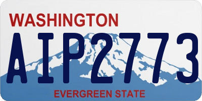 WA license plate AIP2773