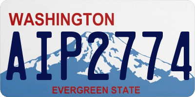 WA license plate AIP2774