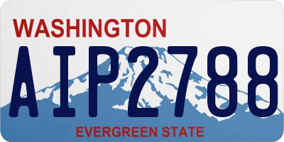 WA license plate AIP2788