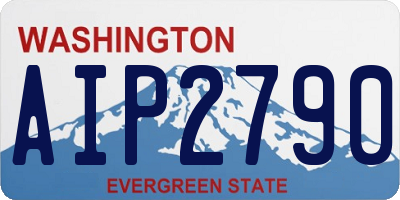 WA license plate AIP2790