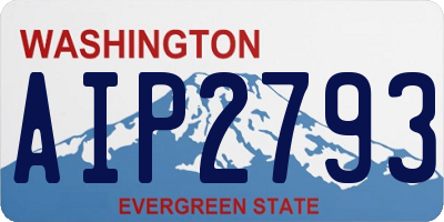 WA license plate AIP2793