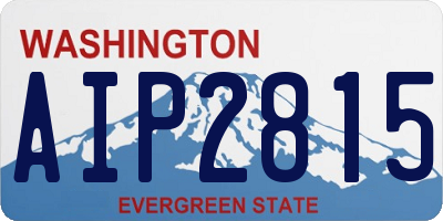 WA license plate AIP2815
