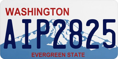 WA license plate AIP2825