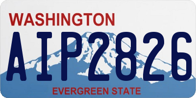 WA license plate AIP2826