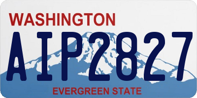 WA license plate AIP2827
