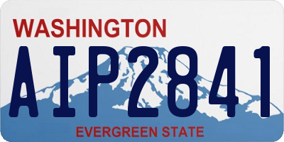 WA license plate AIP2841
