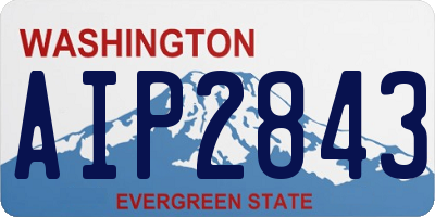 WA license plate AIP2843
