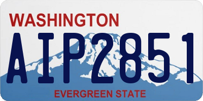 WA license plate AIP2851