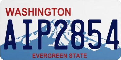 WA license plate AIP2854