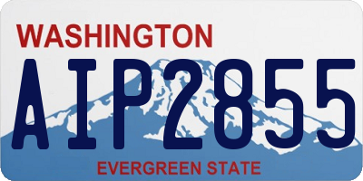 WA license plate AIP2855