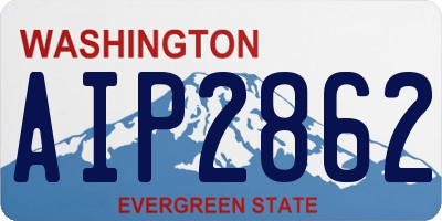 WA license plate AIP2862