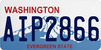 WA license plate AIP2866