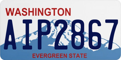 WA license plate AIP2867