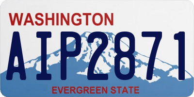 WA license plate AIP2871