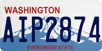 WA license plate AIP2874