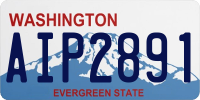 WA license plate AIP2891
