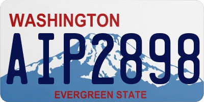 WA license plate AIP2898