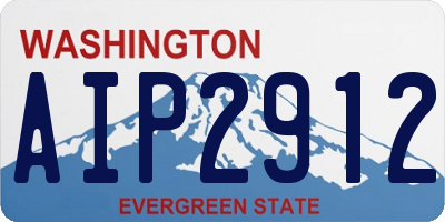 WA license plate AIP2912