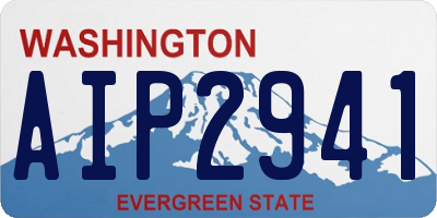 WA license plate AIP2941