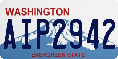 WA license plate AIP2942