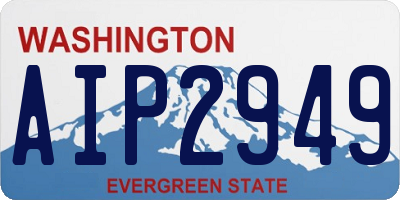 WA license plate AIP2949