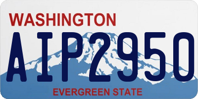WA license plate AIP2950