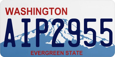WA license plate AIP2955