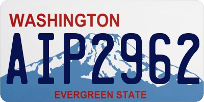 WA license plate AIP2962