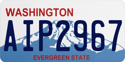 WA license plate AIP2967
