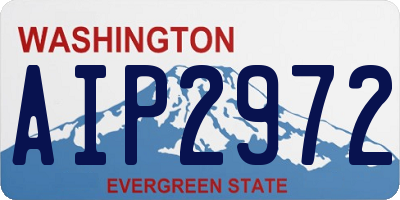 WA license plate AIP2972