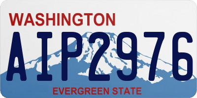 WA license plate AIP2976