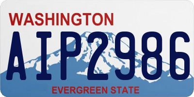 WA license plate AIP2986