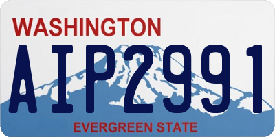 WA license plate AIP2991
