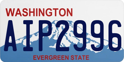WA license plate AIP2996