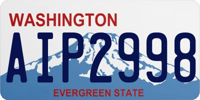 WA license plate AIP2998
