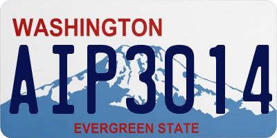 WA license plate AIP3014