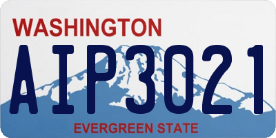WA license plate AIP3021