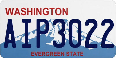 WA license plate AIP3022