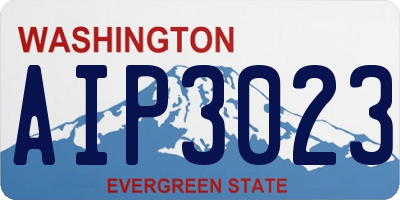 WA license plate AIP3023