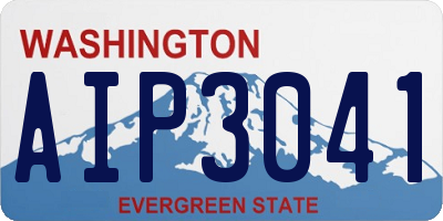 WA license plate AIP3041