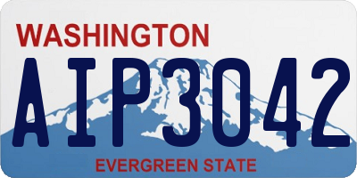 WA license plate AIP3042